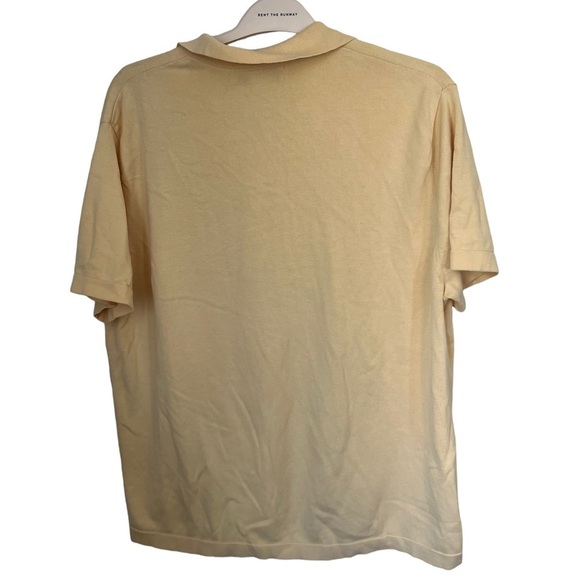 Banana Republic Light Yellow Cotton Polo XL - Picture 2 of 5